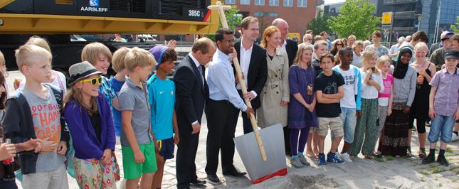 Read about the cutting of the first sod